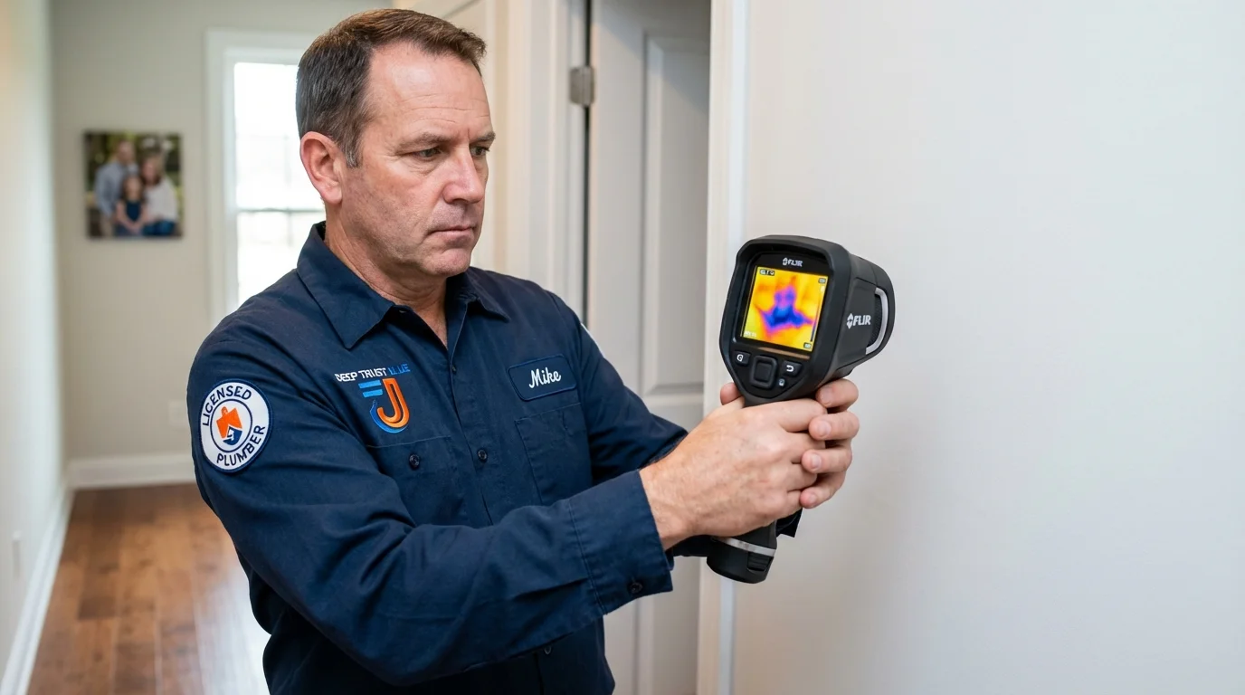 Thermal imaging leak detection by Johns Plumbing LLC in Sugar City